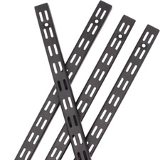 Twin Slot Shelving Black