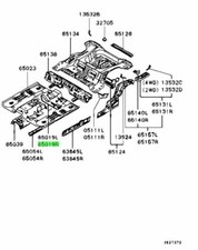 Crossmember, Front Floor, RH