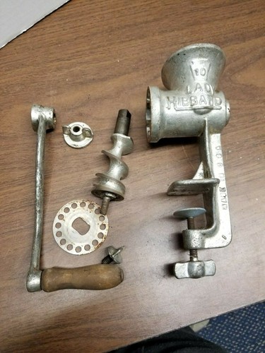 Antique meat grinder lady - grinder,