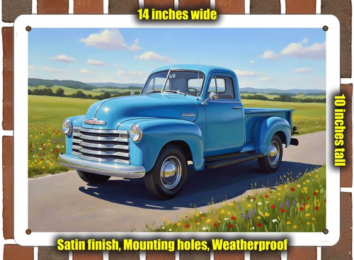 Metal sign 1952 chevrolet - metal,