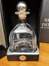 Empty Gran Patron Platinum Silver Tequila Bottle  700ml with Original Box