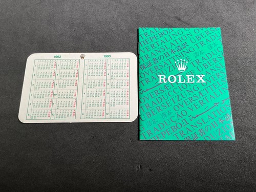 Authentic rolex 1992 1993 - rolex, 1992-1993
