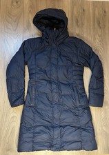 Women’s Patagonia Down With It Parka Jacket Small Puffer Coat Navy Blue