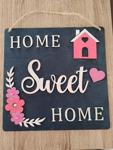 Handpainted wooden sign - handpainted,