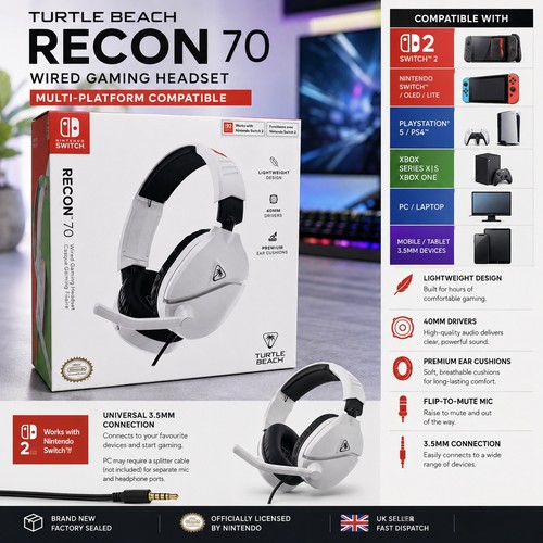 Turtle beach recon headset - turtle, 70