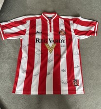 Reg Vardy Sunderland Signed Shirt 1999-01 Football Shirt 