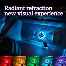 1x USB Mini LED Neon Lamp Atmosphere Ambient Light Bulb Car Interior Accessories