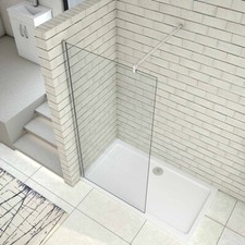 Walk In Wet Room Shower Enclosure Cubicle 8mm Easy Clean Glass Bath Screen Panel