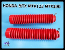 Fit Honda MTX125 MTX200 Red Front Fork Boot Rubber & Belt Strap  #ma6163#