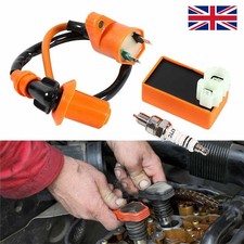 Fit GY6 50cc 125cc 150cc Scooter ATV Racing Ignition Coil Spark Plug CDI Box Set