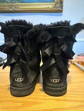 UGG Black Classic Bailey Bow Boot II 