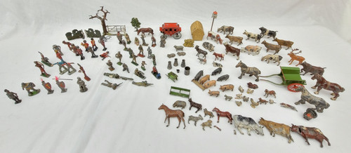 Job lot vintage lead - lot,