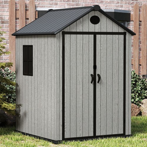 6x6ft robust plastic shed - 6x6ft,