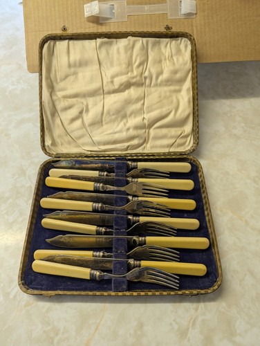 Vintage epns fish cutlery - cutlery, 6