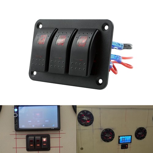 Gang marine toggle rocker - 3,