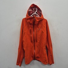 Rab Spark Lightweight Waterproof Orange Hooded Rain Shell Coat Jacket Size XXL