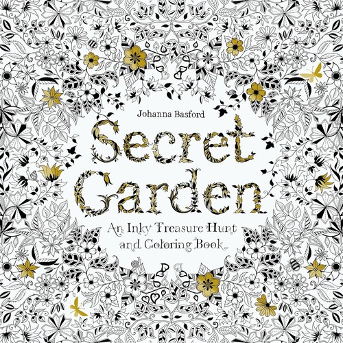Secret garden colouring book - secret,