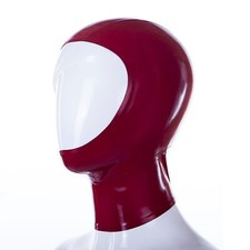 Red Latex Hood Open Face