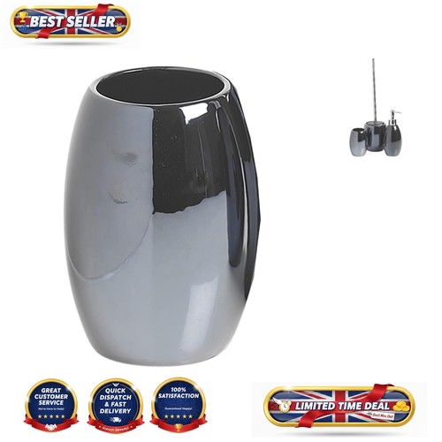 Stylish black ceramic piece - black,