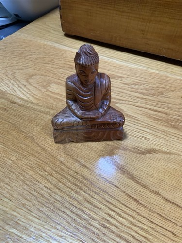 Small wooden buddha - wooden,