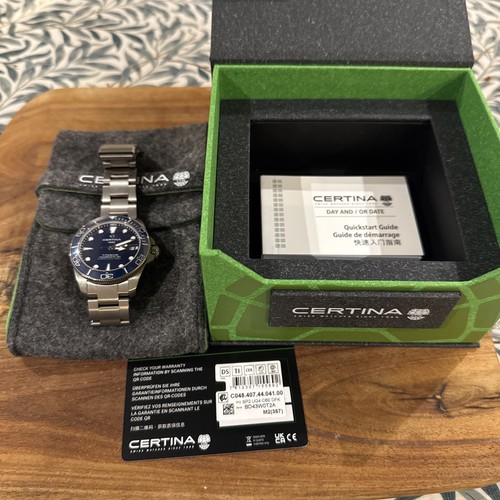 Blue certina action diver - ds,