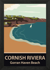 Gorran Haven Beach Framed Wall