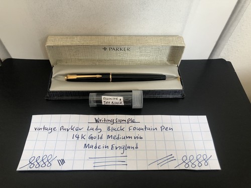 Vintage parker lady black 14k - black,