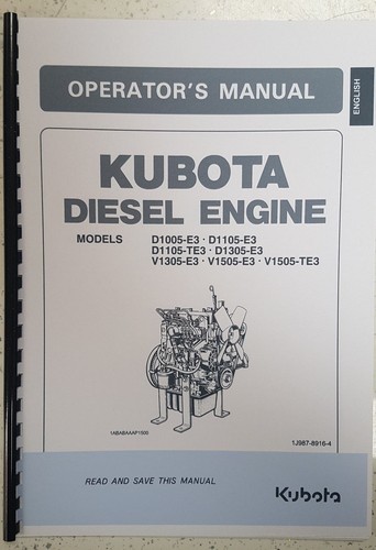 Kubota d1005 d1105 d1305 v1305 - kubota,