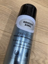 5 x Pro-Cote Bright Zinc Fast Drying Hard Wearing Aerosol Spray Paint 500ml