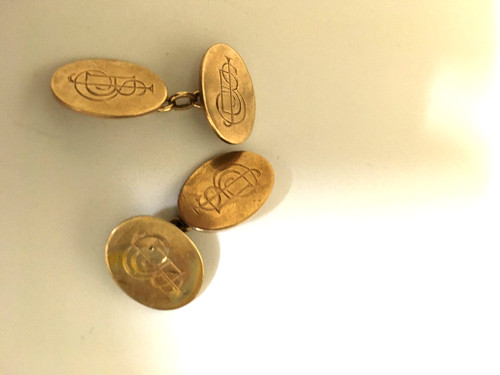 Antique 9ct rose - rose, gold