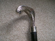 New Craftsman Hand Made Cobra Snake Handle Walking Stick (24)T