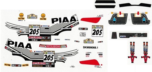 Decals paris dakar 43 - decals, 1/43