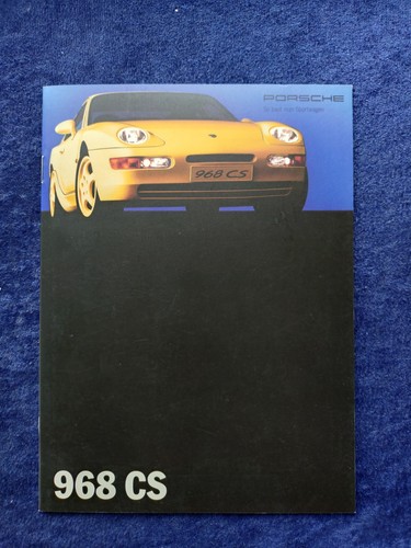 Porsche 968 brochure - porsche,