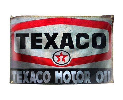 Texaco flag bunting garage - garage, bar