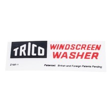 TRICO WINDSCREEN WASHER DECAL
