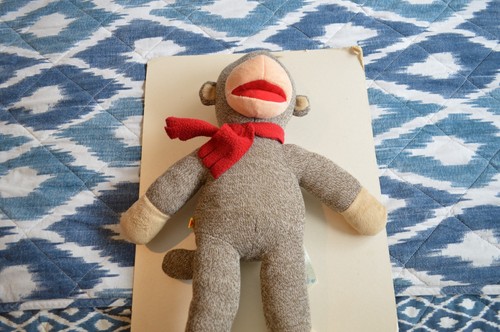 Build bear sock - bear, monkey