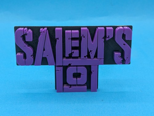 Salem lot 3d printed logo - lot,