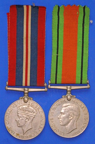 Ww2 defence war medals with - ww2,