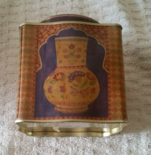 Decorative tin floral vase - tin,
