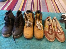 Mens Size 7 UK Shoes Job Lot Blick Stanley Steel Toe Cap Work Boots Suede Brown