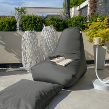Indoor / Outdoor Filled Bean Bag Chair Garden Seating Water Resistant rucomfy