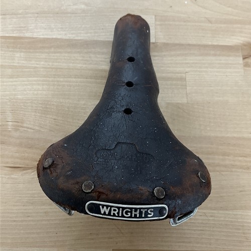 Vintage wright leather bicycle - vintage,