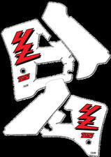 Yz125 1989 rad tank decals - rad,