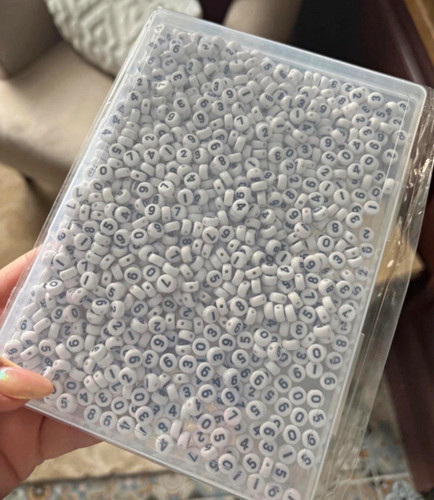 Acrylic round number - acrylic,