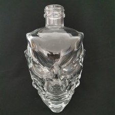 Glass Demon/Devil Empty Skull Bottle - No Lid - REDUCED 