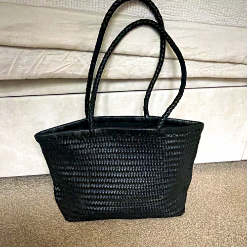 Jigsaw black woven leather - jigsaw,