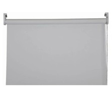 Roller blind grey inside or outside mounted 69 X 183 cm