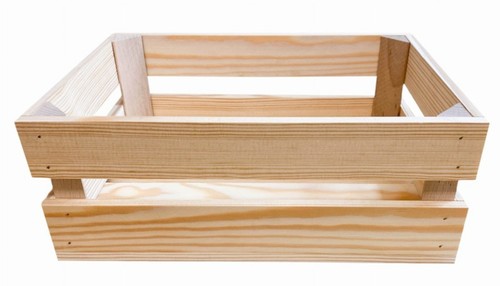 Wooden crate storage box - box,