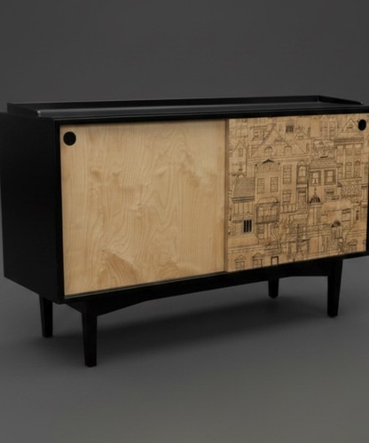 Vintage heals sideboard - vintage,