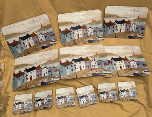 Set cork backed placemats - of, 6